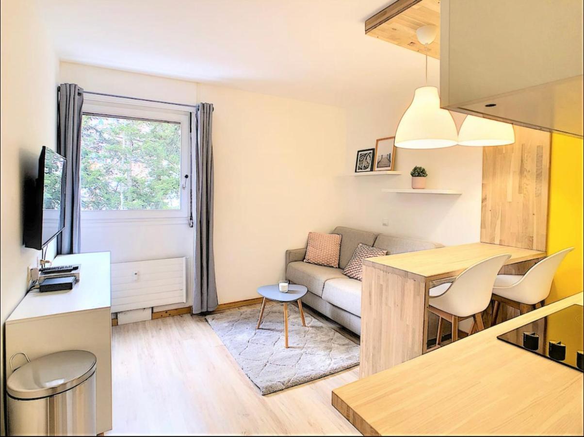 Centre Saint-Gervais Studio Jaune Moderne Proche Telecabine 2 Pers Exterior foto